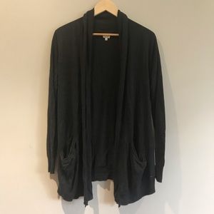 Wilfred silk and cashmere open front cardigan